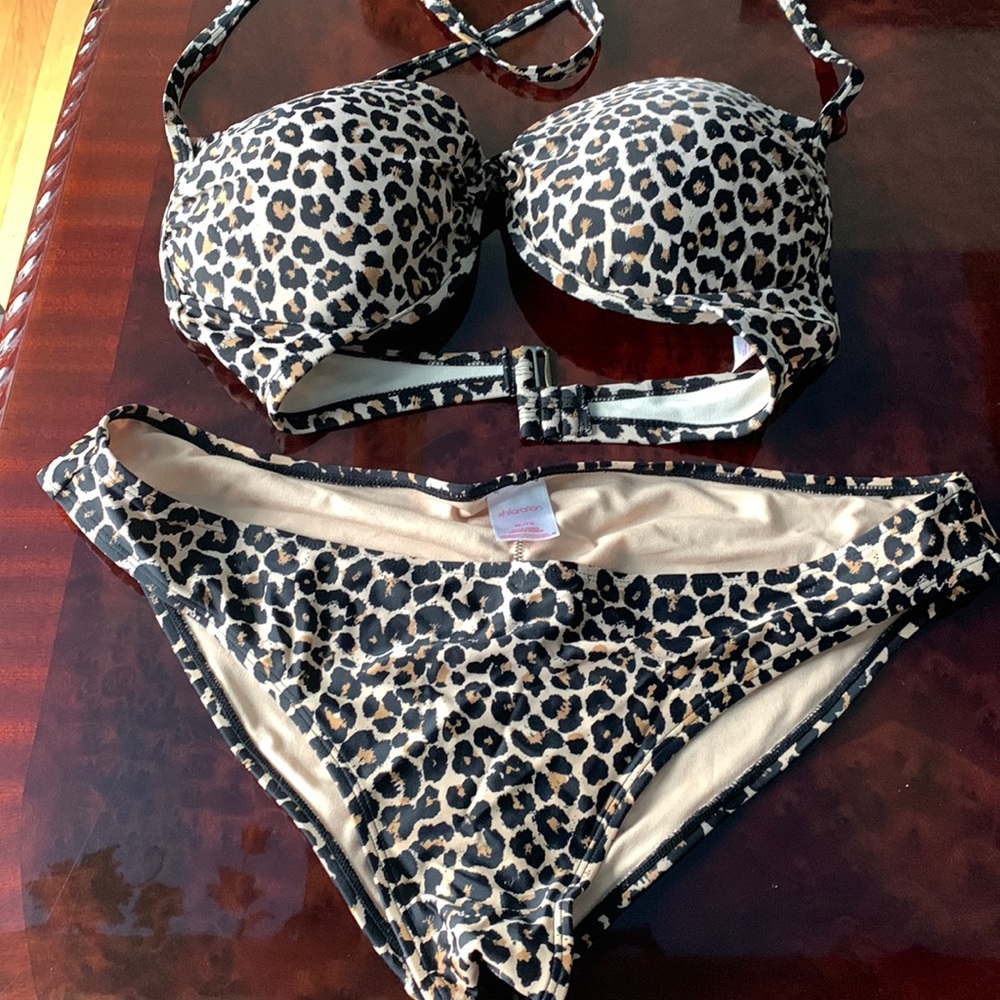 Exhilaration Target bikini 2 piece leopard XL